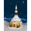 Lichterhaus Seiffener Kirche  109 Seiffener Kirche mit Kurrende und Weihnachtsbaum