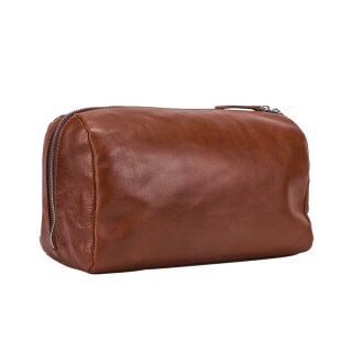 Leonhard Heyden Cambridge Waschtasche Kulturbeutel cognac