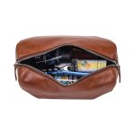 Leonhard Heyden Cambridge Waschtasche Kulturbeutel cognac