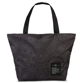 Fabrizio Strandtasche Badetasche schwarz-grau