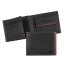 camel active YORK Leder-Geldbörse Querformat in Schwarz/Braun