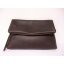 Gianni Chiarini Echtleder-Umhängetasche Clutch in Dark Brown