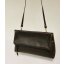 Gianni Chiarini Echtleder-Umhängetasche Clutch in Dark Brown