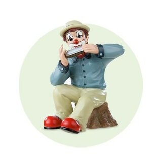 Gilde Clown " Mundharmonikaspielerr" limitierte Jahresfigur von 2012